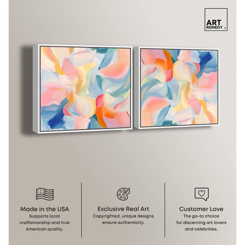 Mediterranean Pink Canvas by Art Remedy