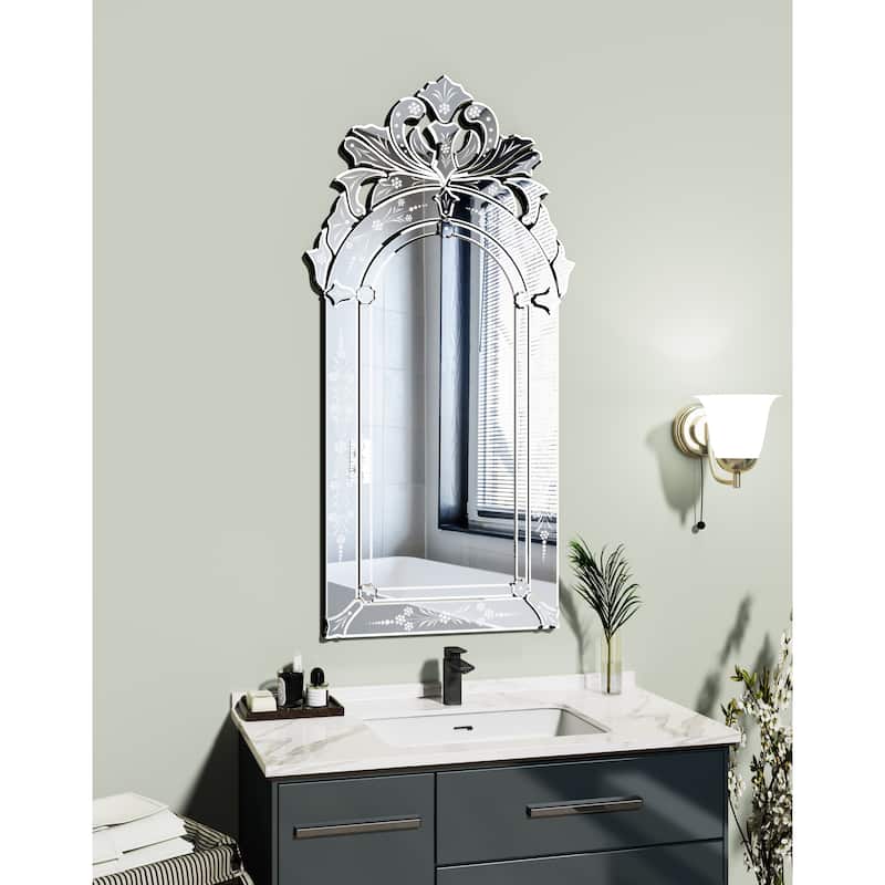 KOHROS Modern Engraved Wall Mirror