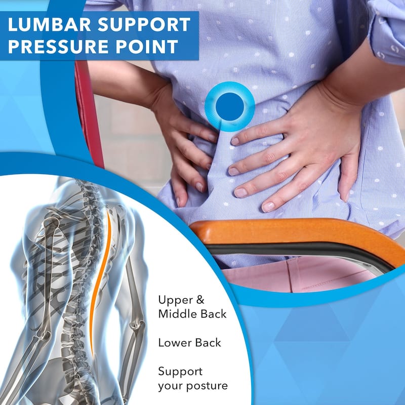 Mount-It! Lumbar Support Back Pillow Office Chair