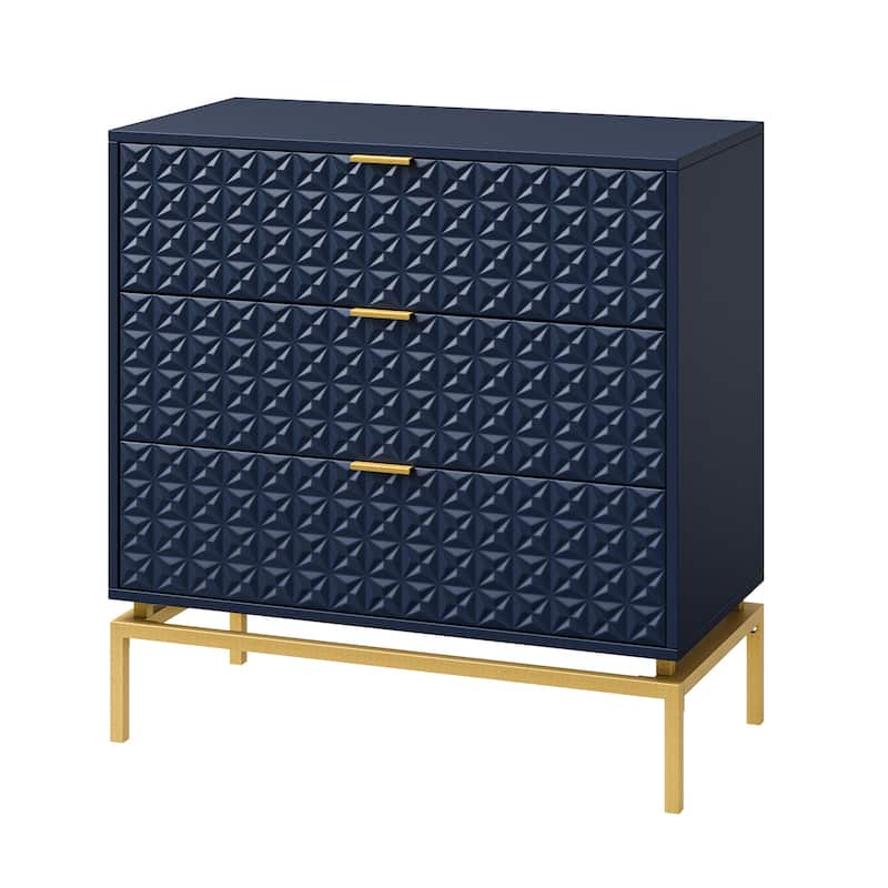 Volkard 31" Mid-century Storage Cabinet with a Metal Base by HULALA HOME