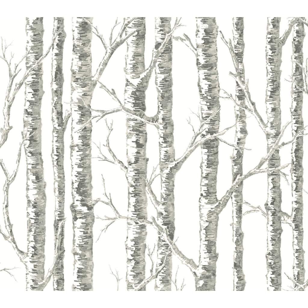 Inspired by Color Paper Birch White & Grey Wallpaper