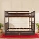 preview thumbnail 1 of 10, Full-Over-Full Bunk Bed with Ladders and Two Storage Drawers Espresso
