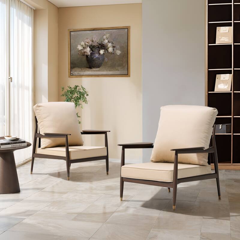 22 x 21 in Outdoor Patio Deep Seat Cushions Set Water Resistant