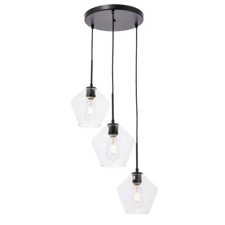 Gerald 3-Light Glass Pendant