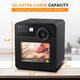 15 Qt. Black Air Fryer Oven with Rotisserie,Dehydrator, 8 Accessories