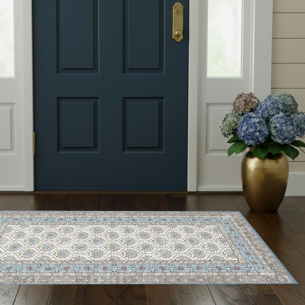 Laura Ashley Imagine Printed Chenille Washable Non-Slip Rugs