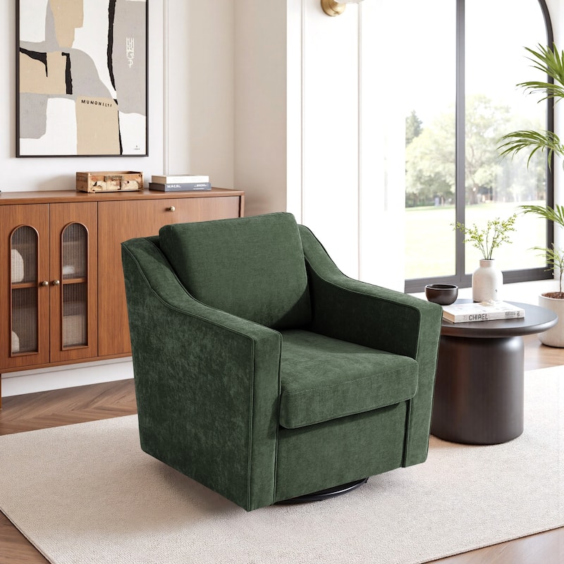 Modern 30.5" W Swivel Armchair Accent chair