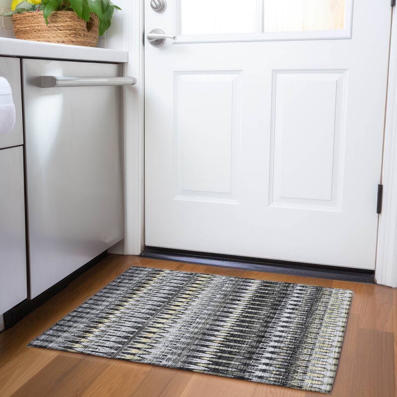 Machine Washable Indoor/ Outdoor Chantille Moroccan Rug