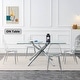 preview thumbnail 6 of 37, Modern Minimalist Transparent Dining Chairs Set of 4/6