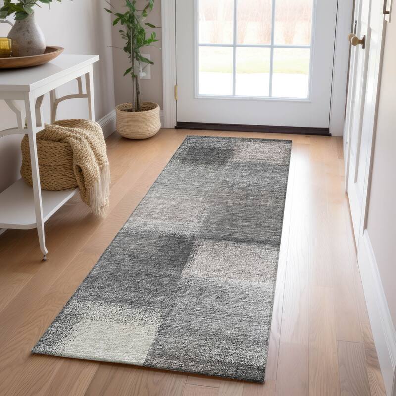 Machine Washable Indoor/ Outdoor Chantille Casual Ombre Rug