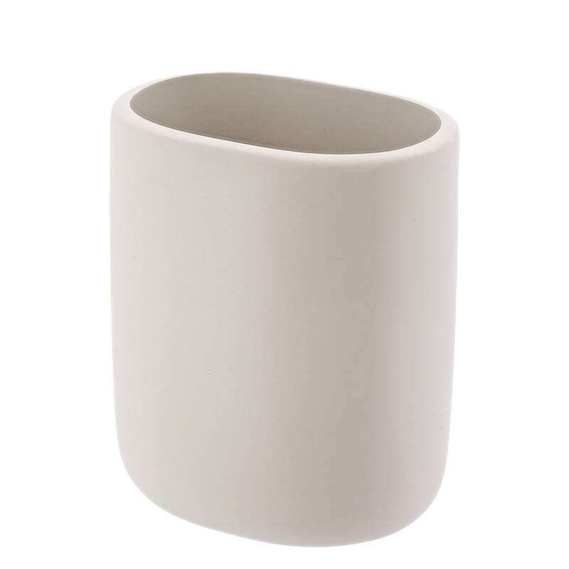 Oval Toothbrush Holder - 3.5 L x 2.5 W x 4 H