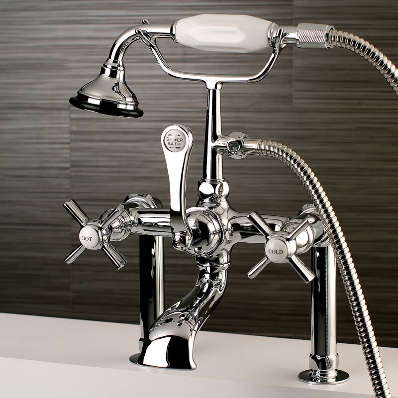 Kingston Brass Millennium Deck Mounted Clawfoot Tub Filler Trim with