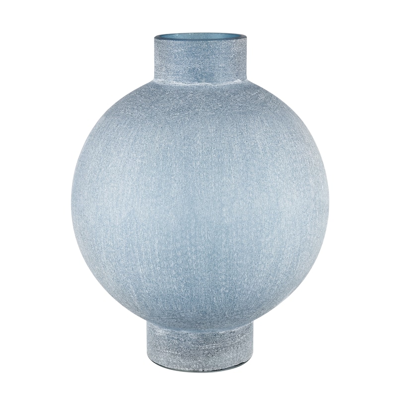 Elk Home Skye Blue Finish Glass 11 Inch Wide Vase