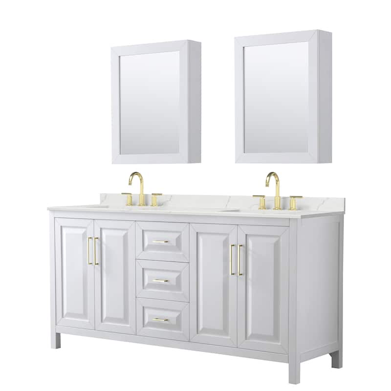 Wyndham Collection WCV252572D-QTZ-US3MED Daria 72" Free Standing