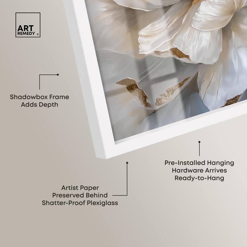 Golden Veins of Grace Shadowbox by Art Remedy
