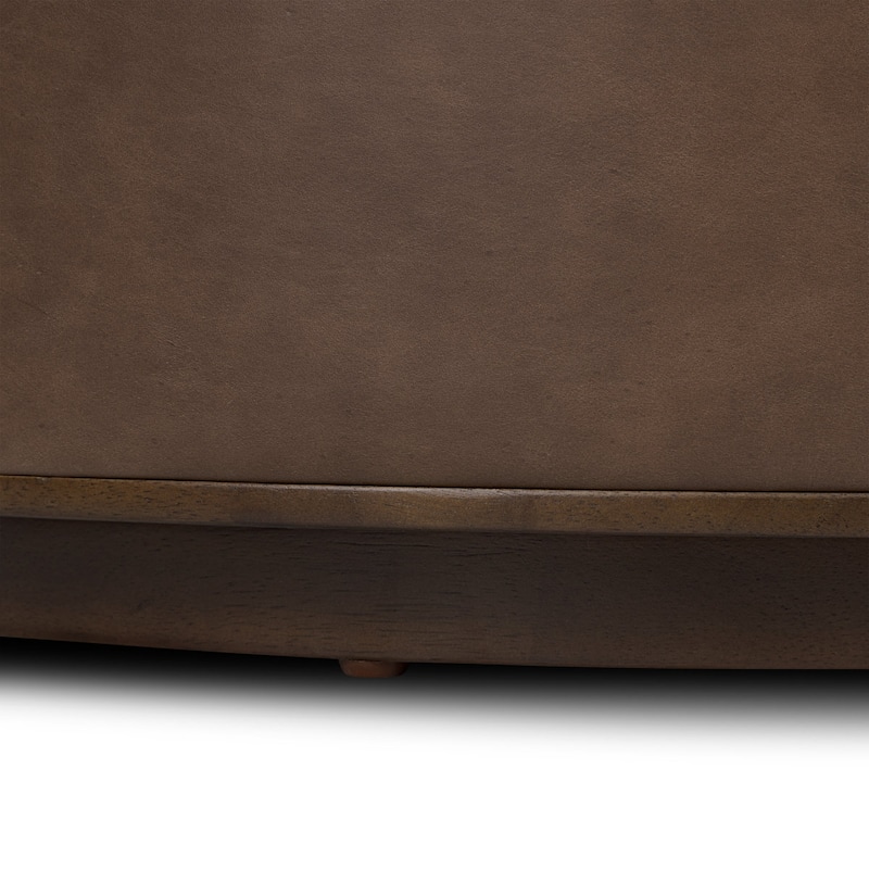 Poly & Bark Herve Storage Ottoman - Full Grain Genuine Italian Leather