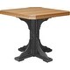 preview thumbnail 7 of 43, Poly Lumber Square Table Counter Height - Antique Mahogany Woodgrain & Black