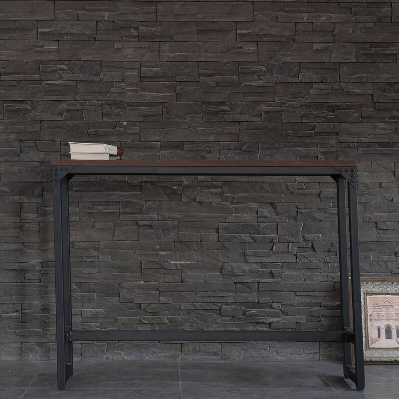 Minimalist Industrial Bar/Cocktail Table - Logan Console