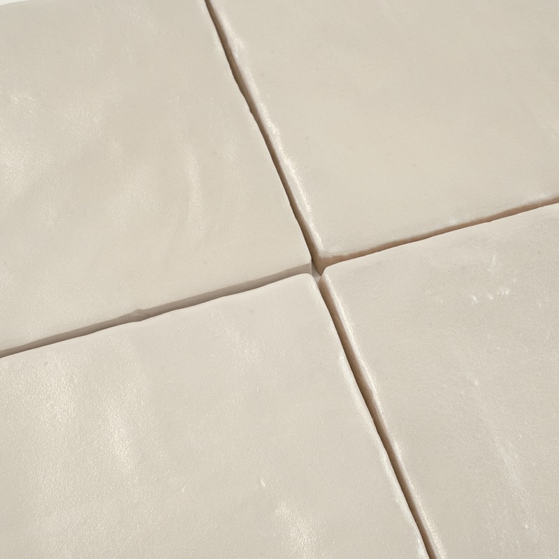 Apollo tile 4" x 4" Duchess Glossy Matte Light Tea Green Ceramic Tile (5.38 sq ft/case) - 50 Pack