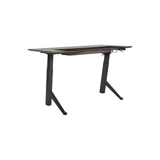 Rye Studio Black 63-inch Electric Height Adjustable Sit/Stand Desk (Grey Ash)