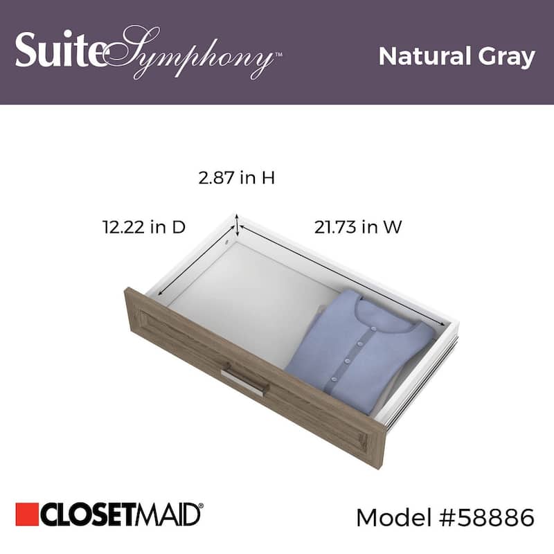 ClosetMaid SuiteSymphony 25-inch Wide x 5-inch High Drawer