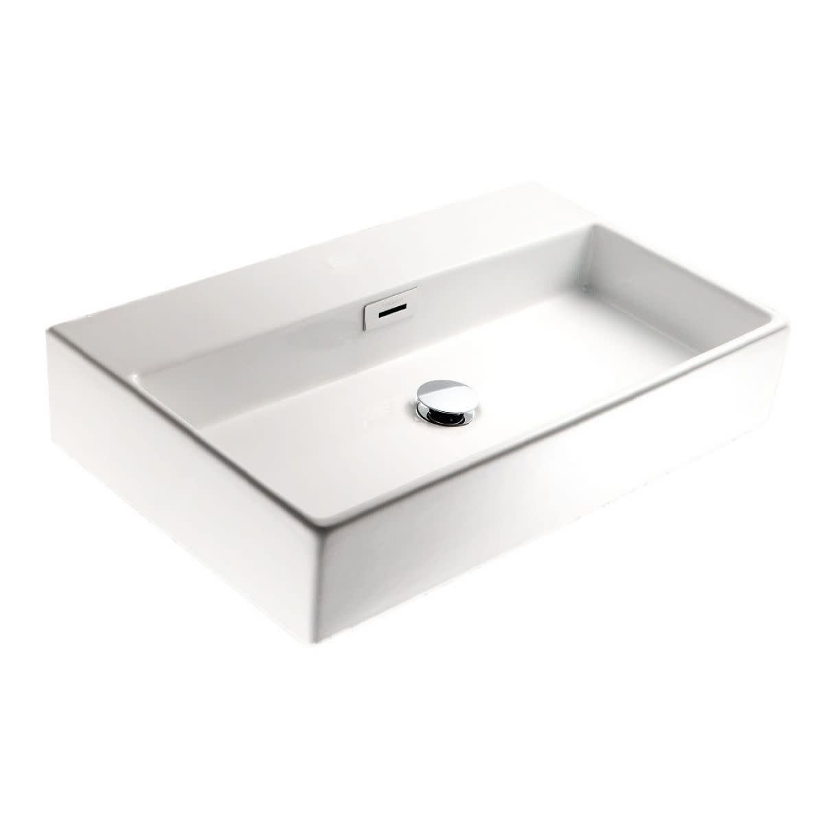 WS Bath Collections 19-7/8" Vessel or Wall Mounted Bathroom Sink -
