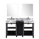 preview thumbnail 83 of 157, Lexora Zilara Bathroom Vanity Complete Set in Black and Grey with Faucet