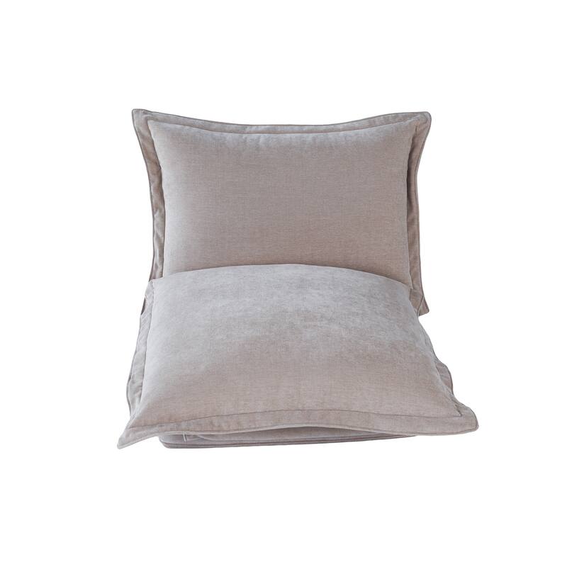 Lazy Sofa Chair Reclining Sofa Bed Floor Standing Single Sleeper Couch with Pillows and Adjustable Backrest for Small Space