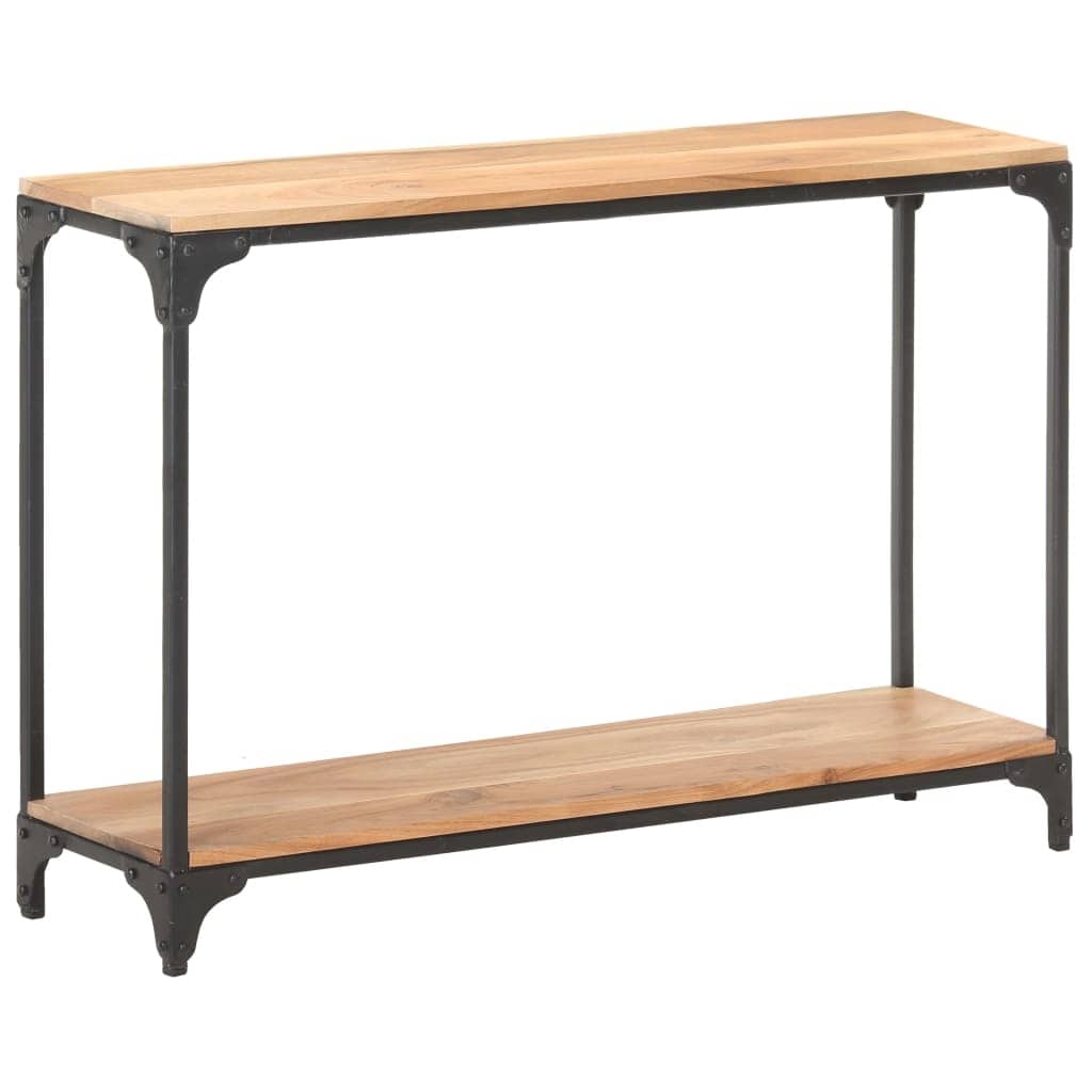 vidaXL Console Table 43.3"x11.8"x29.5" Solid Acacia Wood - 43.3" x 11.8" x 29.5"