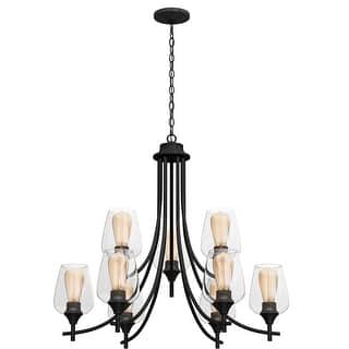 Moasis 9 Lights Hanging Adjustable Chandelier