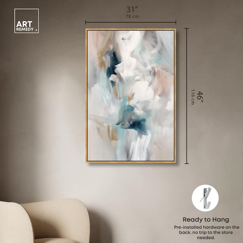 Whispering Colors III Canvas by Art Remedy