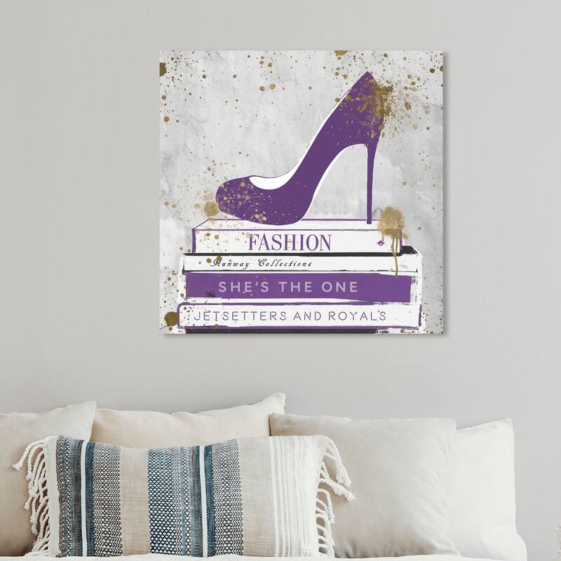 Oliver Gal 'She is the One Books ' Fashion and Glam Wall Art Canvas