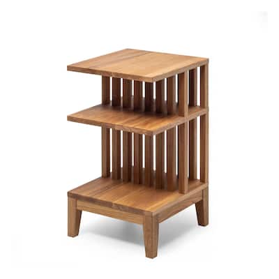 Scandinavian Solid Oak Wood Nightstand Bedside Table