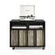 preview thumbnail 1 of 23, Crosley Carlo Rolling Record Player Stand With Vinyl Storage Black