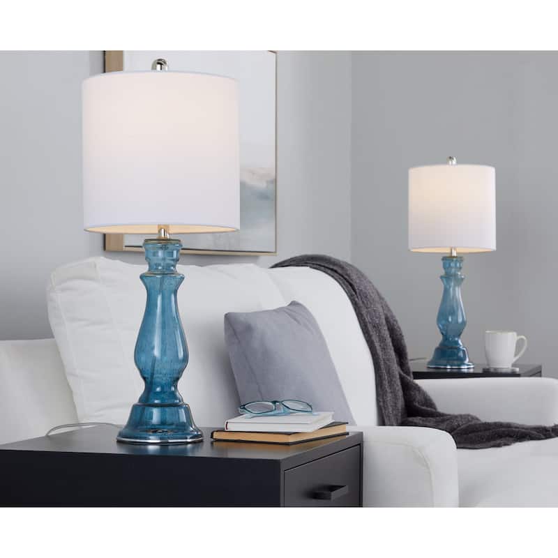 Bella 24" Glass Table Lamp (Set of 2)