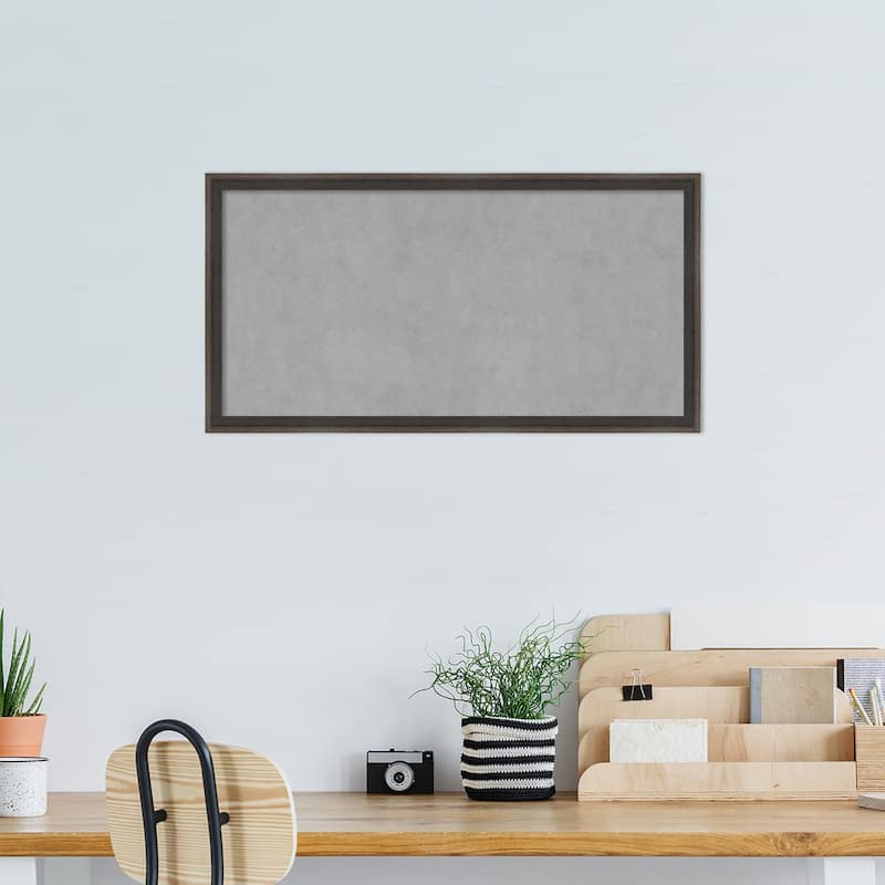 Amanti Art Hardwood Wedge Chocolate Framed Magnetic Board