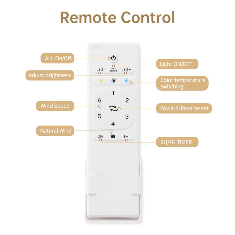 Modern Embedded Ceiling Fan Light with Lighting and 6-Speed Adjustment, DC Motor for Bedroom and Living Room