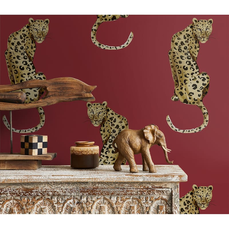 Daisy Bennett Designs Leopard King Peel and Stick Wallpaper