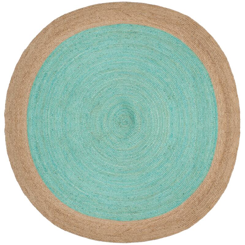 SAFAVIEH Handmade Natural Fiber Charlyne Bordered Round Jute Rug