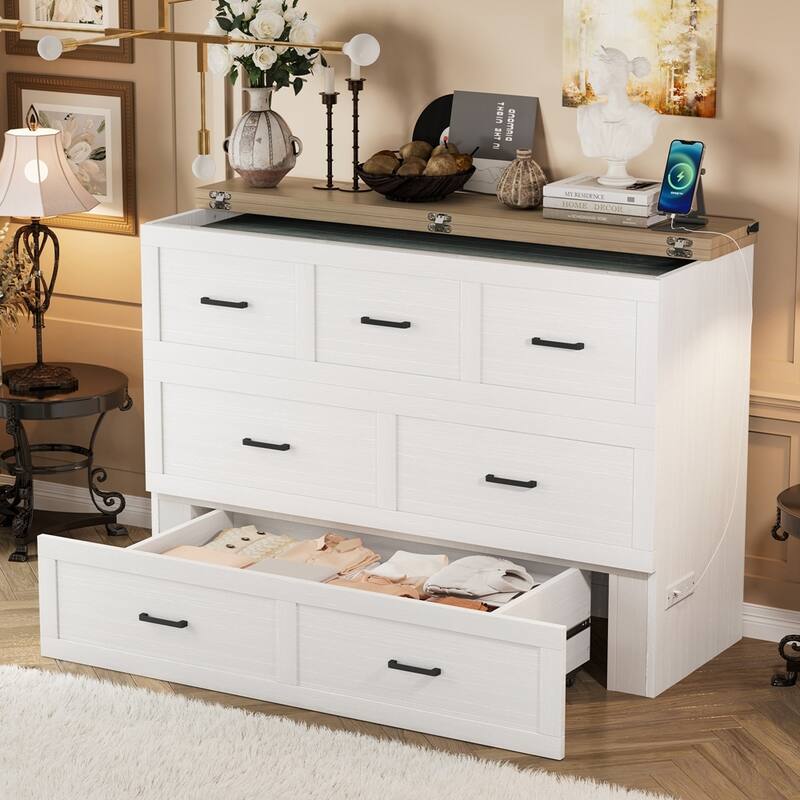 Multi-Functional Foldable Platform Bed with 1 Large Storage Drawer