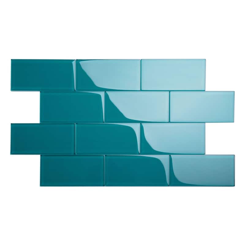 Dark Teal 3x6 Subway Tile