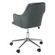 preview thumbnail 6 of 7, Carbon Loft Earl Dark Grey/ Chrome Swivel Office Chair - 21.5" x 22.8" x 35"