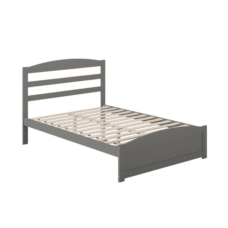 Warren Solid Wood Platform Bed with Footboard