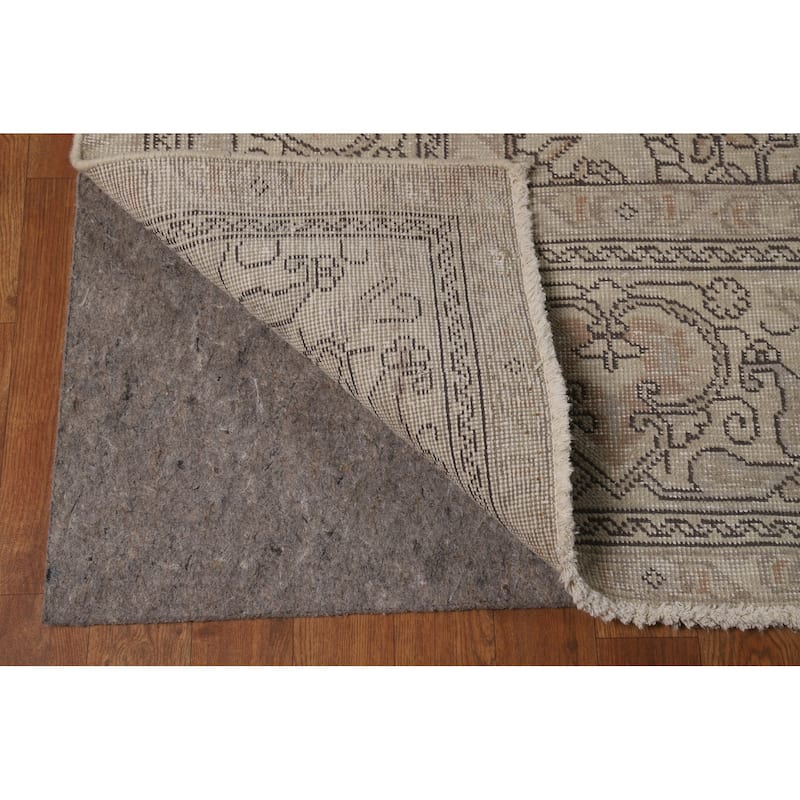 Medallion Tabriz Persian Vintage Area Rug Handmade Wool Carpet - 9'8"x 12'6"