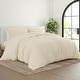 preview thumbnail 14 of 12, Simply Soft Ultra-soft 3-piece Duvet Cover Set Ivory - Full - Queen