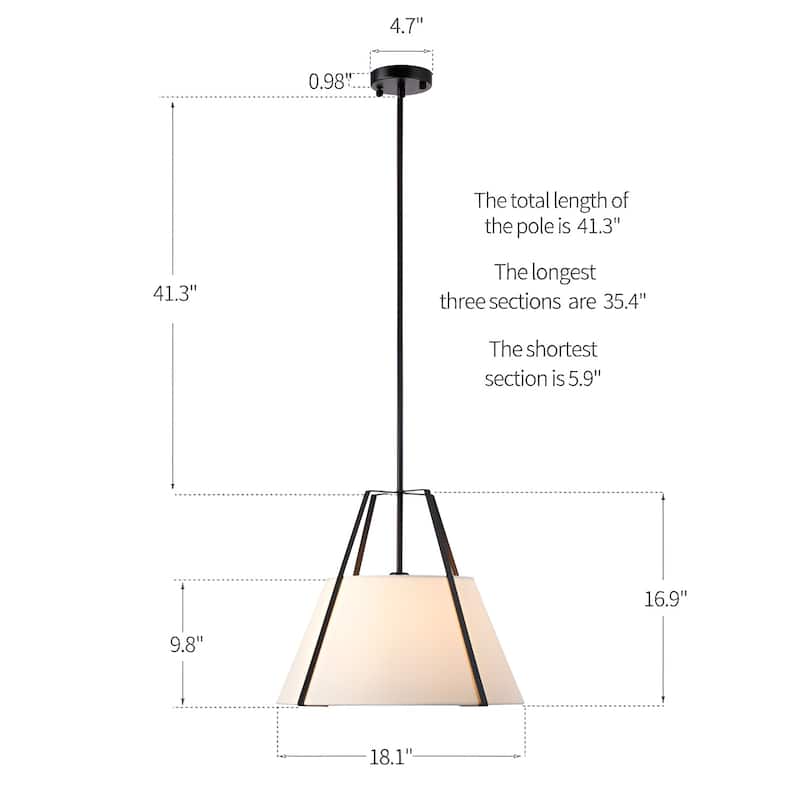 1-Light Single Pendant, Modern & Elegant Design
