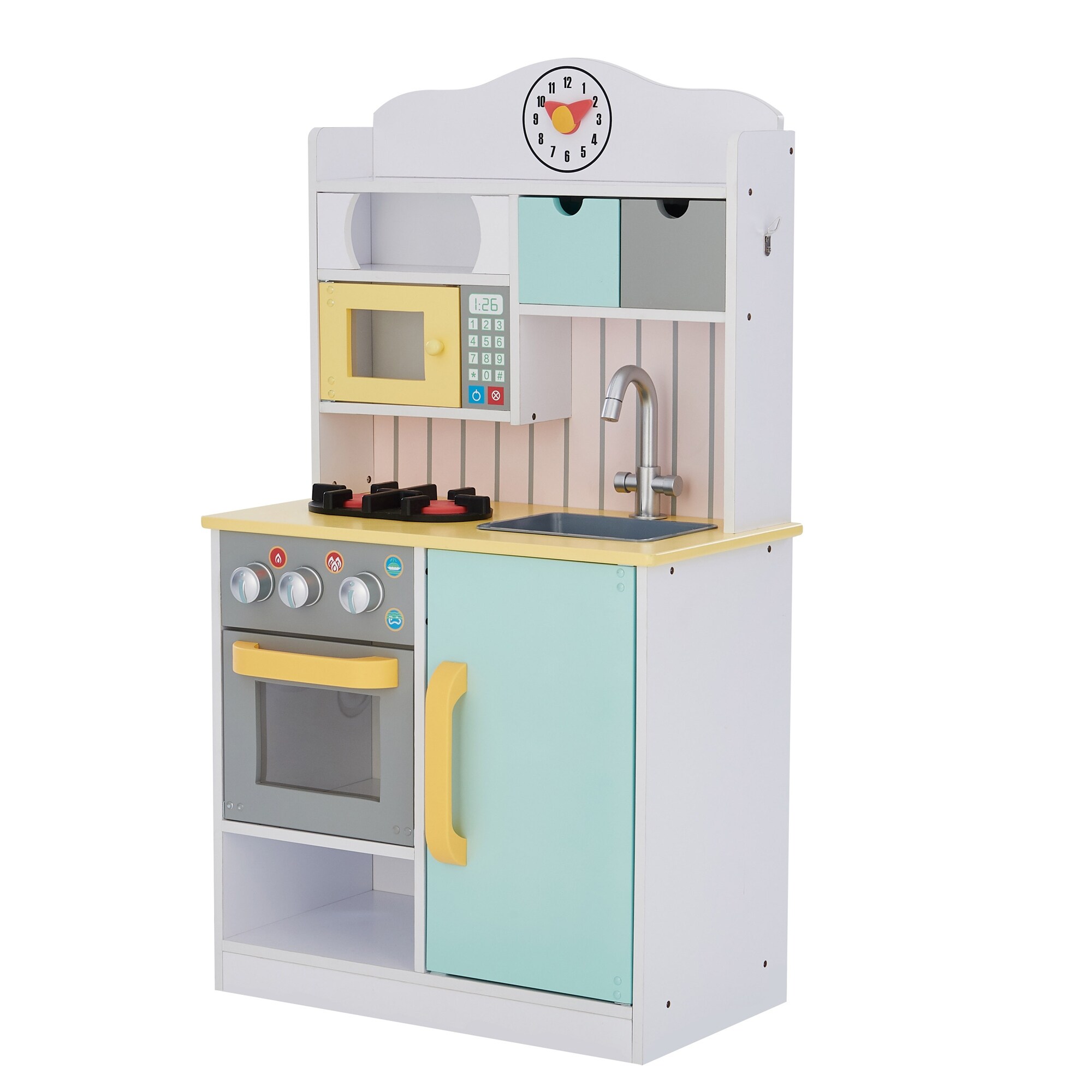 kids white play kitchen