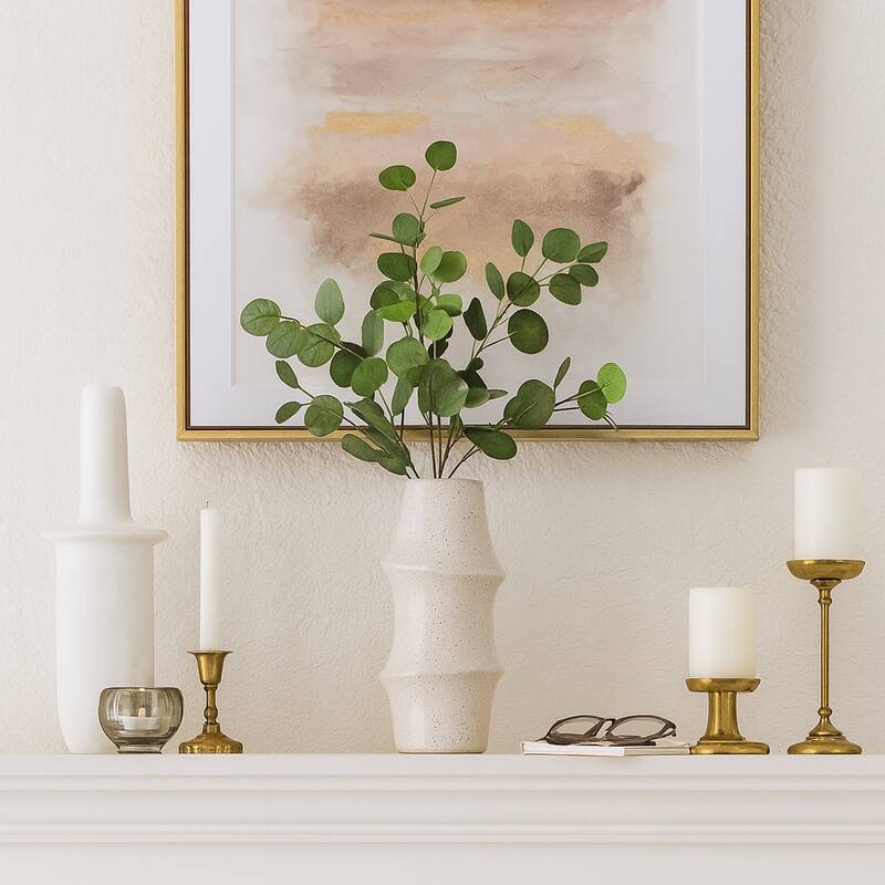 Ceramic Vase Modern Decorative Flower Sculptural for Home Decor