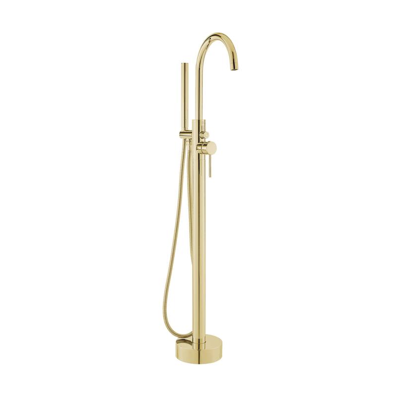 Dieppe Freestanding Bathtub Faucet In Brushed Gold - 14x37