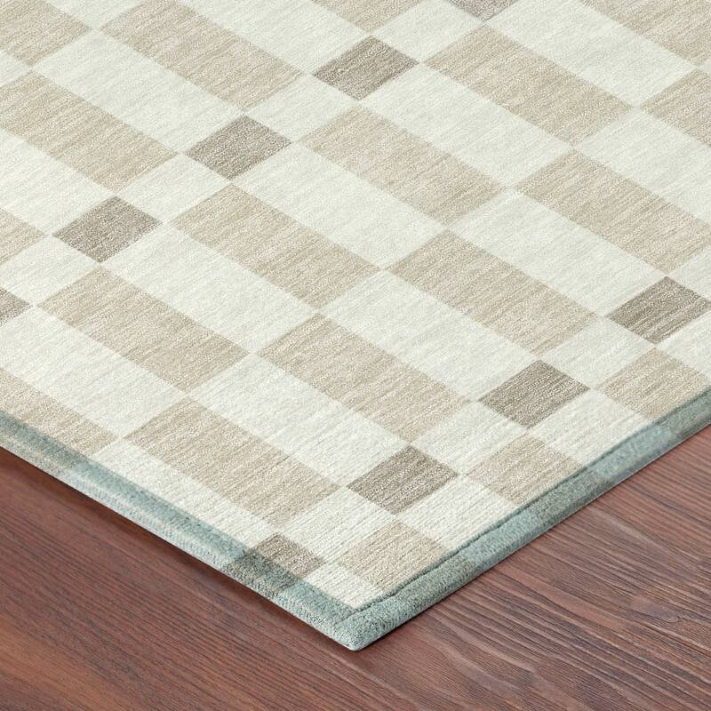 Machine Washable Indoor/ Outdoor Modern Augusta Chantille Rug